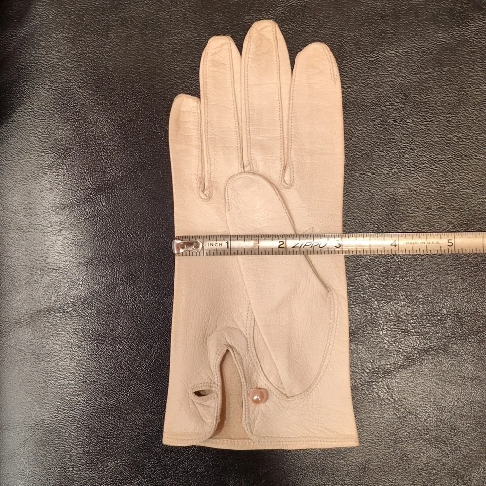 Vintage Stetson Leather Gloves Size 6.5